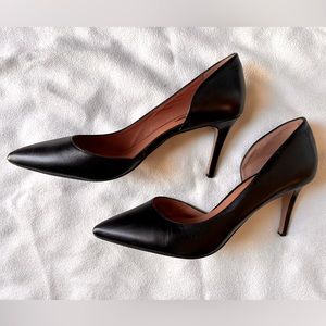 Halogen - D’Orsay Heels - Black Leather 8.5
